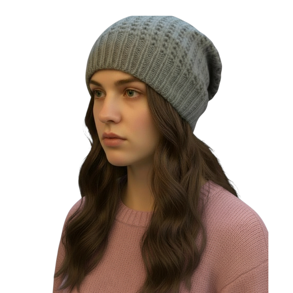 Bonnet en tricot simple avec lien arrière