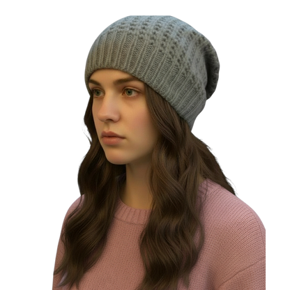 Bonnet en tricot simple avec lien arrière