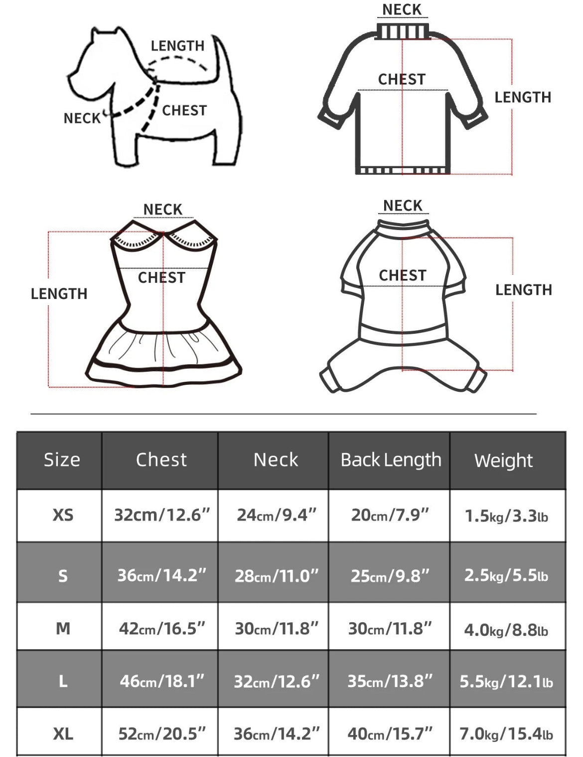 Robe pour chien Gigi | Tenue classique pour chien