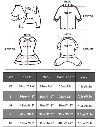 Robe pour chien Gigi | Tenue classique pour chien