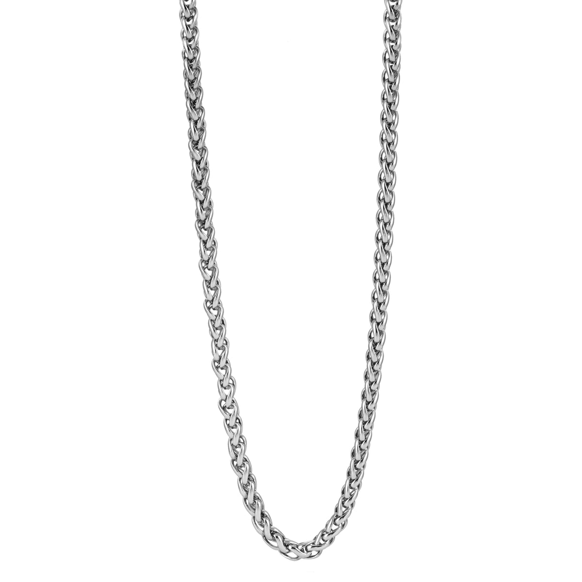Style ALDGATE : Élégance Audacieuse - Collier Chaîne Byzantine Chunky de Largeur Moyenne en Argent.