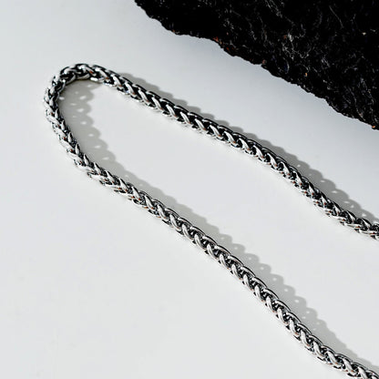 Style ALDGATE : Élégance Audacieuse - Collier Chaîne Byzantine Chunky de Largeur Moyenne en Argent.