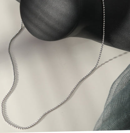 ALYONA Collier en argent avec chaîne à perles délicates