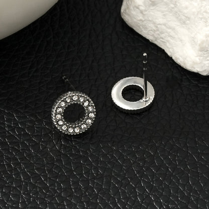AMATOLE Argent (Or Blanc) : Mini-clous d'oreilles cercle radiant
