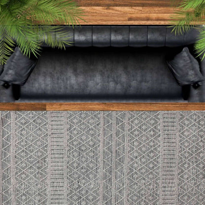 Tapis Amelia en laine tissée 6x9