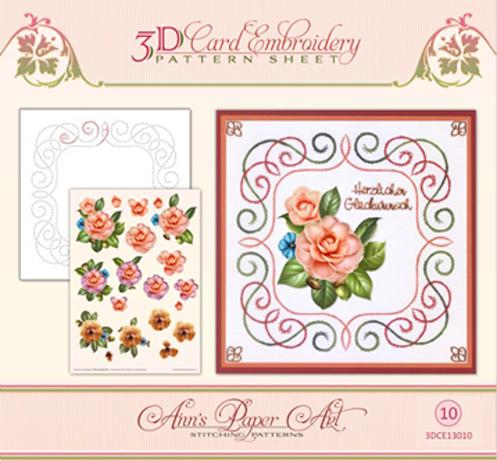 Patron de broderie sur papier Ann - Camélia
