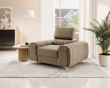 Laurence Modern Accent Chair - Beige