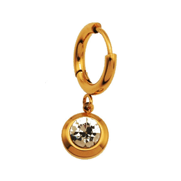 Boucles d'oreilles créoles en oxyde de zirconium ARTI