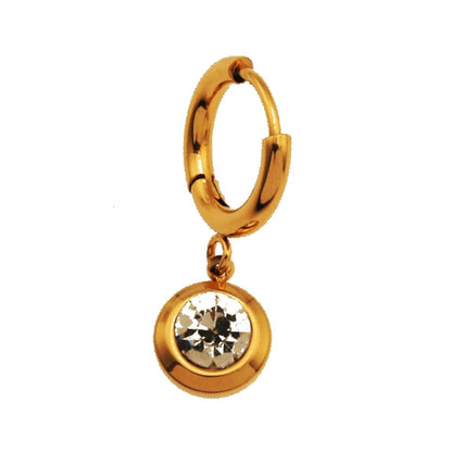 Boucles d'oreilles créoles en oxyde de zirconium ARTI