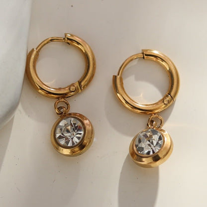 Boucles d'oreilles créoles en oxyde de zirconium ARTI