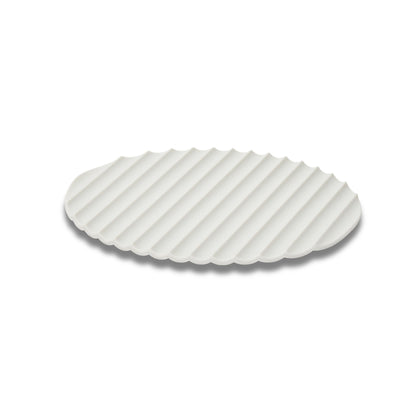 Tapis en silicone Eatoco Nami – Dessous de plat antidérapant et résistant à la chaleur - Gris clair