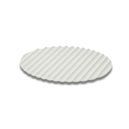 Tapis en silicone Eatoco Nami – Dessous de plat antidérapant et résistant à la chaleur - Gris clair
