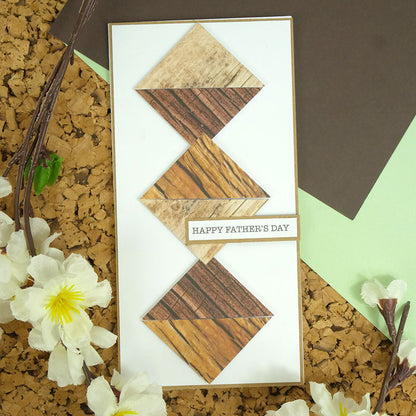 Lots de Cartes de Création Adorable Scorable - Bois