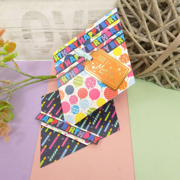 Pochettes de cartes Designer adorables et notables - Joyeux Anniversaire