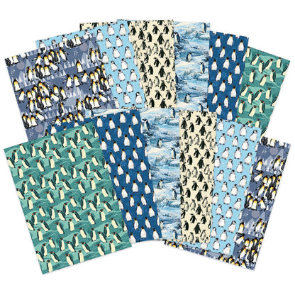 Adorables paquets de cartes à gratter pour designers - La parade des pingouins