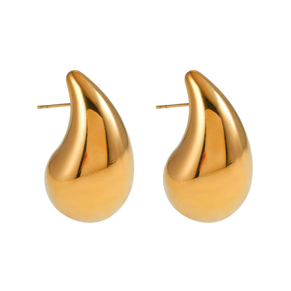 AVONTUR Gold : Clous d'oreilles pendantes en forme de goutte d'eau