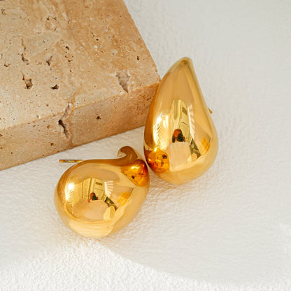 AVONTUR Gold : Clous d'oreilles pendantes en forme de goutte d'eau