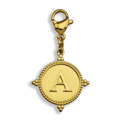 Gold Ornate Alphabet Letter Charms (A–Z) for Necklaces & Bracelets