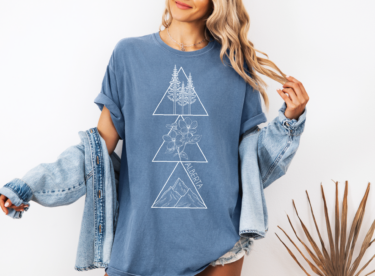T-shirt unisexe géométrique Alberta | Vêtements Prairie