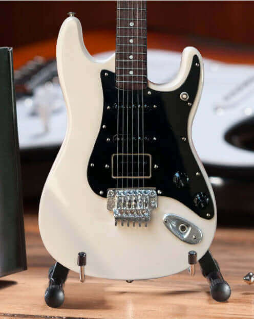 Alex Lifeson Hentor Sportscaster Miniature Guitar Model - Officially Licensed
