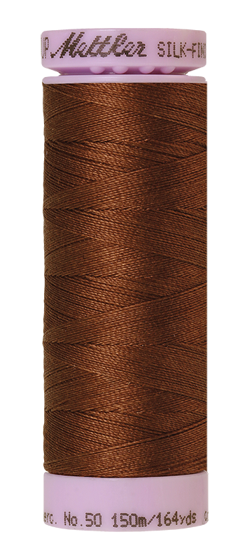 Fil de coton solide Mettler Silk-finish 50wt 164 vg/150 m Redwood