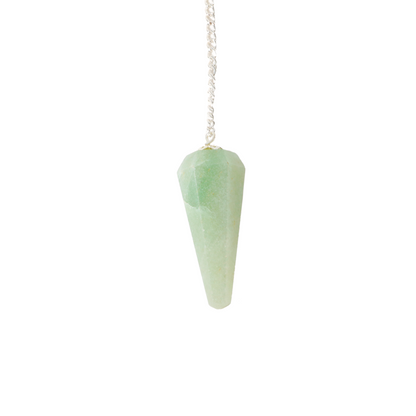 Green Aventurine Pendulum 6 Facet & Bead - 3 Pack