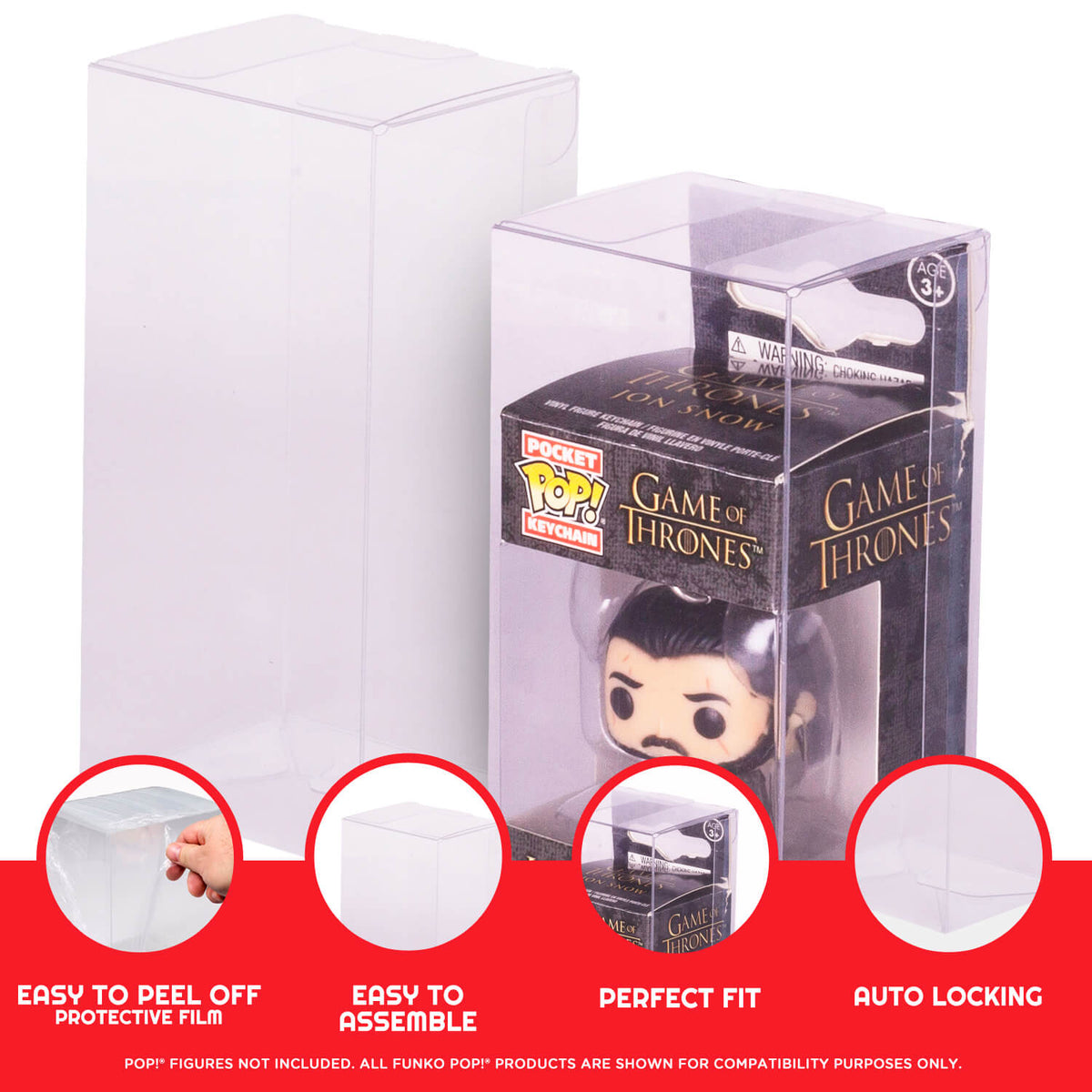 EVORETRO Funko Pop Keychain PET Protectors
