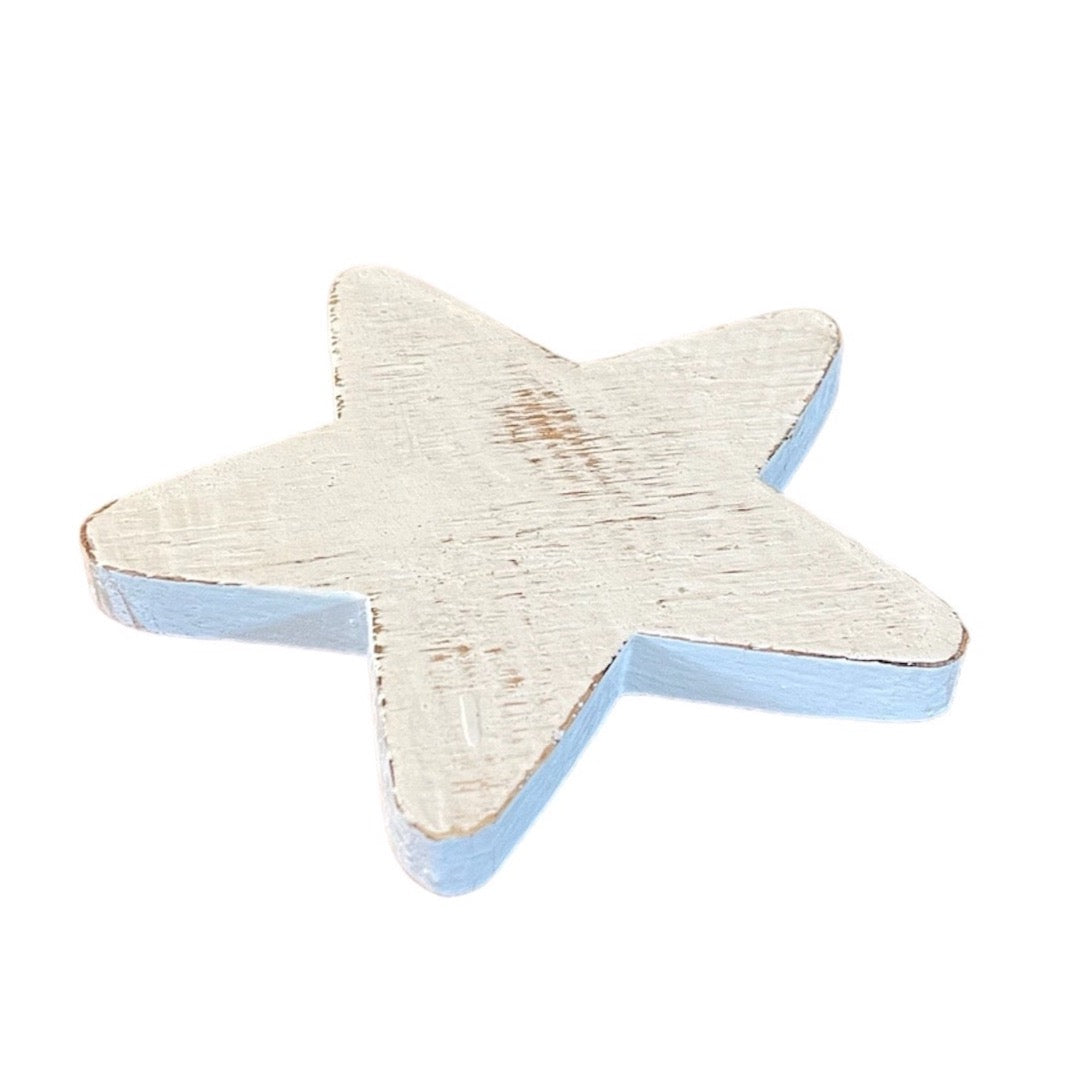 Décoration en étoile plate en bois