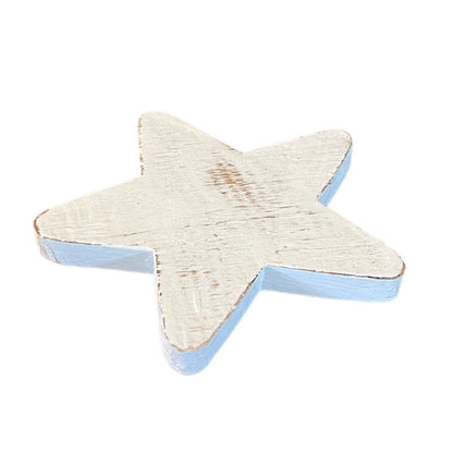 Décoration en étoile plate en bois