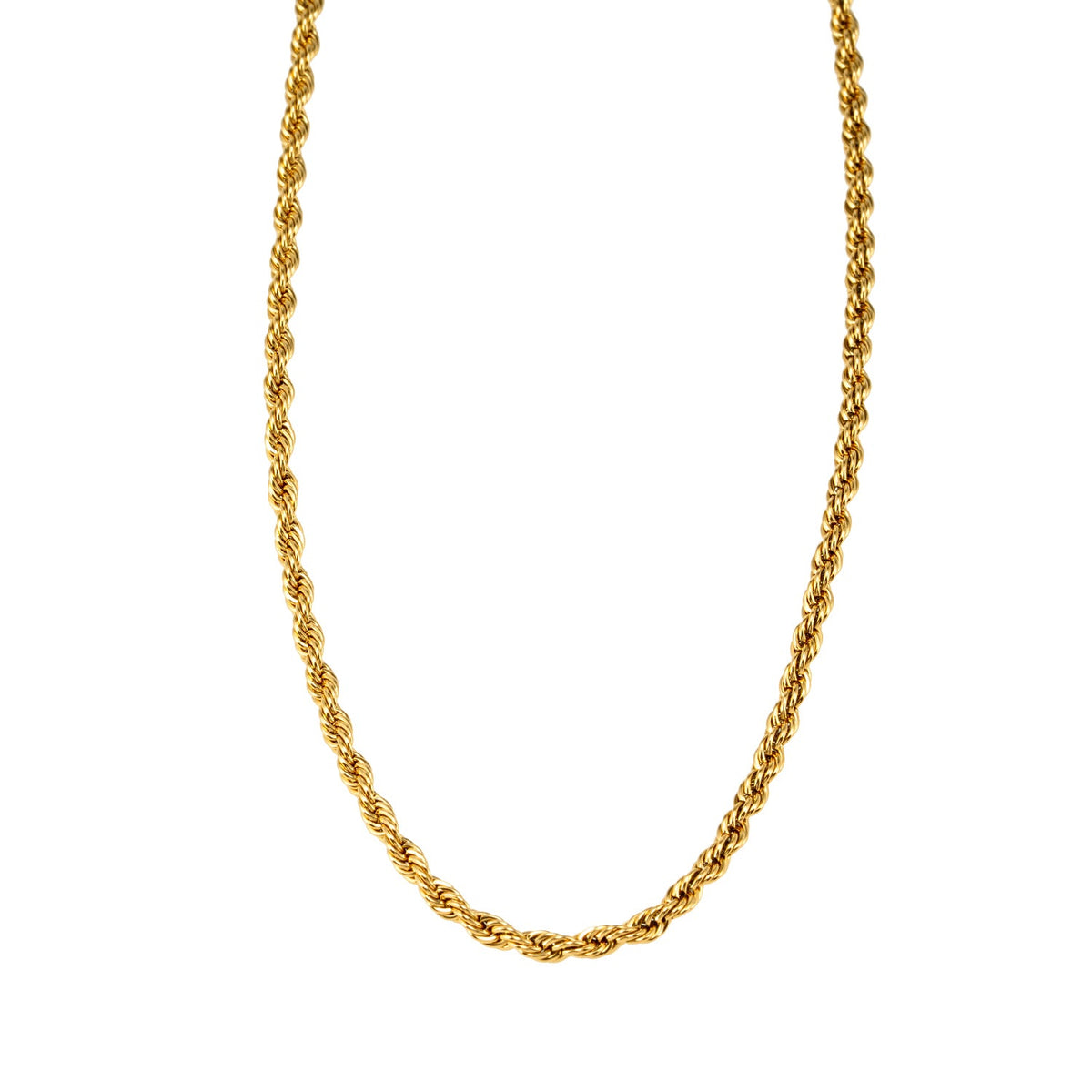 BALHAM : Collier en or texturé chaîne corde