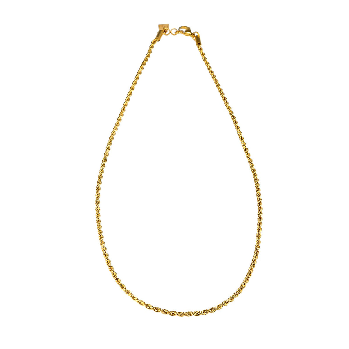 BALHAM : Collier en or texturé chaîne corde