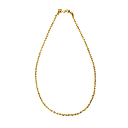 BALHAM : Collier en or texturé chaîne corde