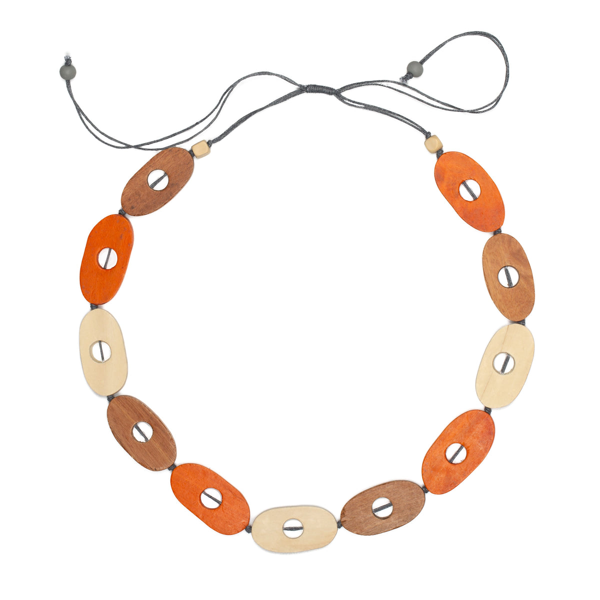 Wooden Oval Necklace