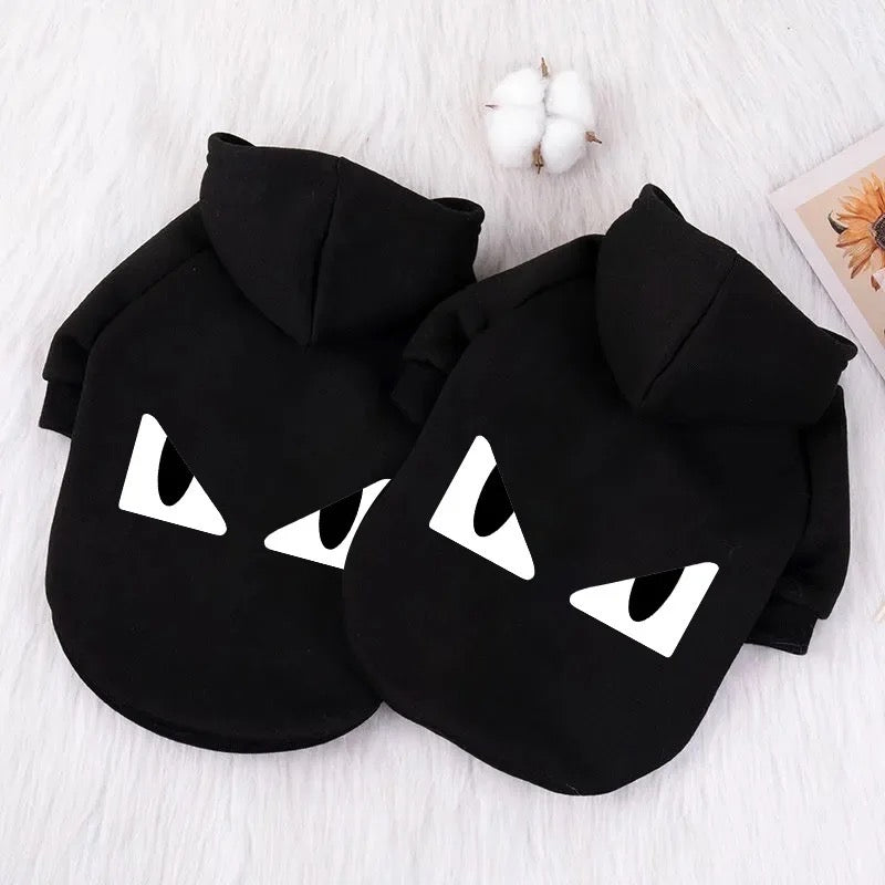 Bat Eyes Dog Hoodie – Luxury Graphic Streetwear Hoodie for Dogs