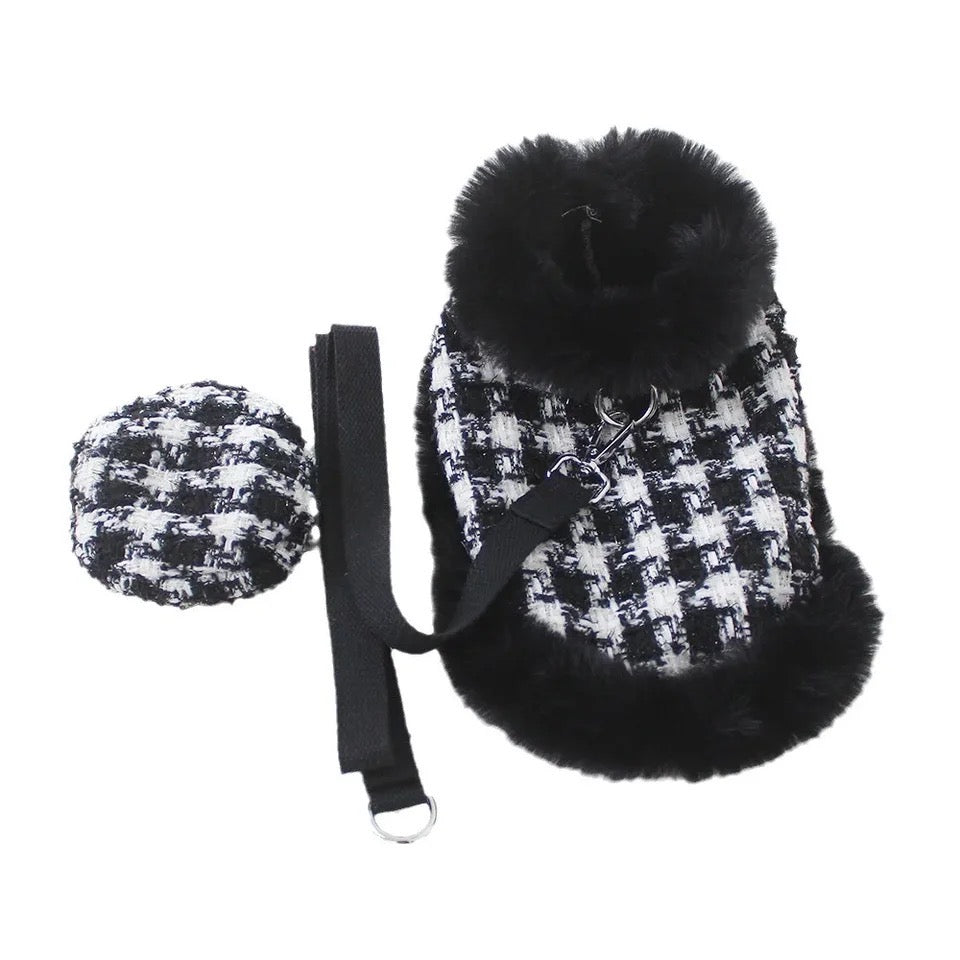 Ensemble Harnais, Chapeau et Laisse Grand Maître Tweed pour Chien