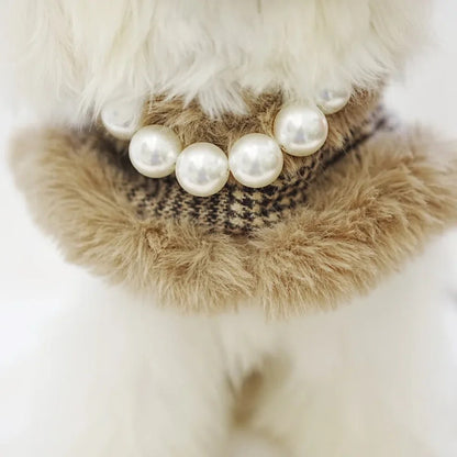 Ensemble harnais en tweed London | Harnais, laisse et chapeau pour chien