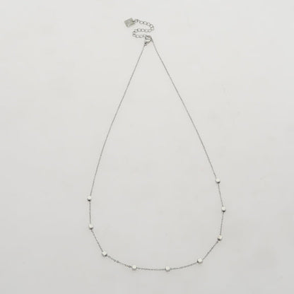 BEXLEY Square Beads Silver Necklace