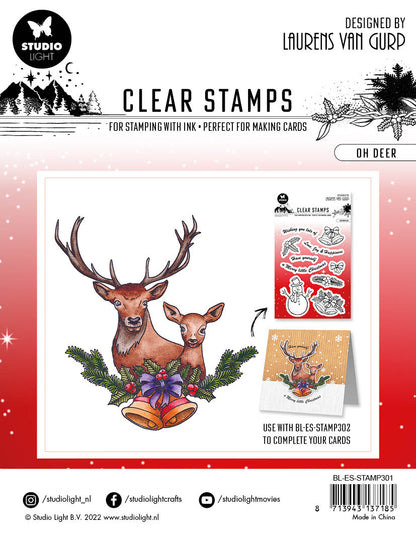 BL Tampon Transparent Oh Deer Essentials 120x120x3mm 1 PC n°301
