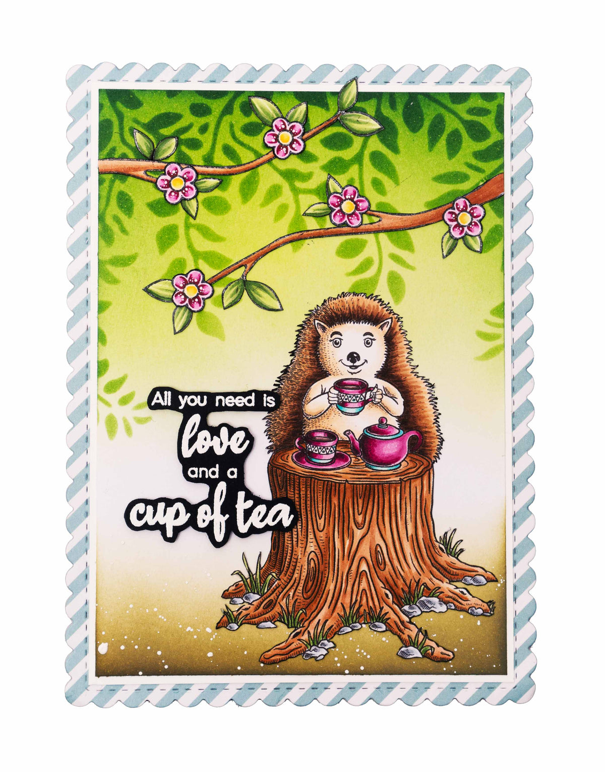 BL Tampon transparent Time For Tea Par Laurens 89x64x3mm 1 pc nr.533