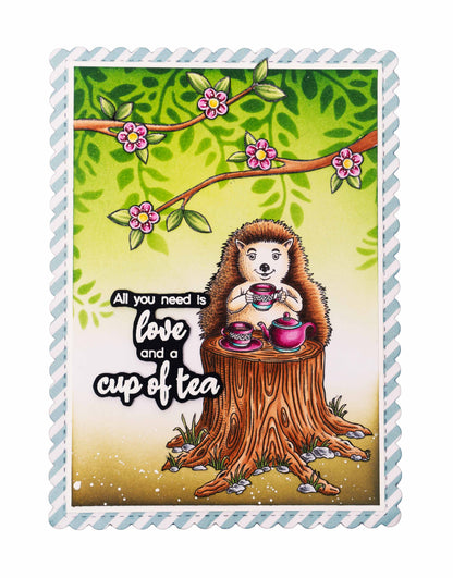BL Tampon transparent Time For Tea Par Laurens 89x64x3mm 1 pc nr.533