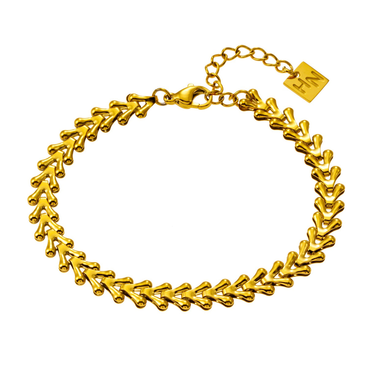 BLYTH: Bracelet abstrait avec blason, d'inspiration vintage