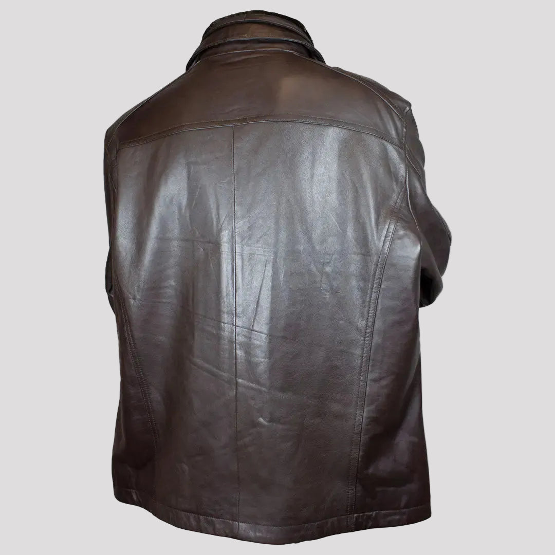 BOL Men's Cardian Bomber Lambskin Leather Jacket
