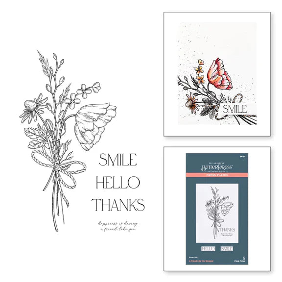 Pressoir à gaufrer Bouquet « A Friend Like You » de la collection Pressed Posies