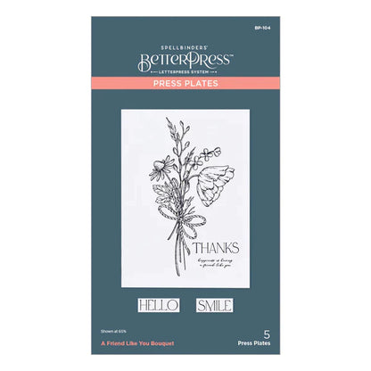 Pressoir à gaufrer Bouquet « A Friend Like You » de la collection Pressed Posies