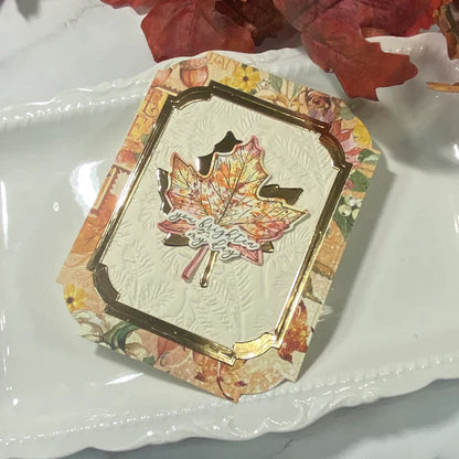 Plaque de presse et matrices Feuilles d'automne de la collection BetterPress Automne