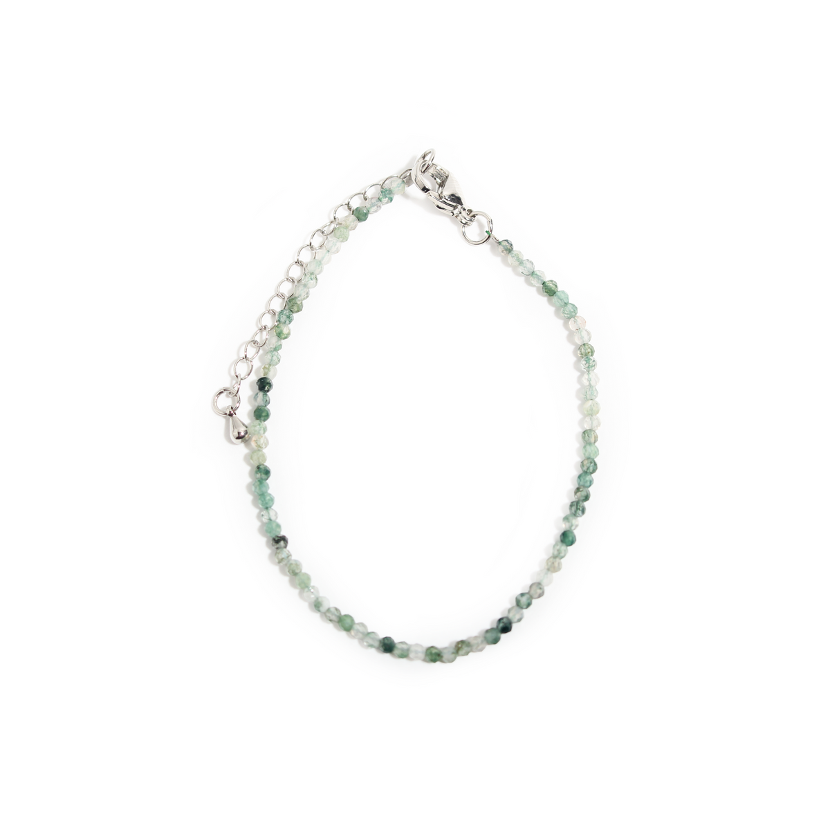 Moss Agate Bracelet - 2-3mm
