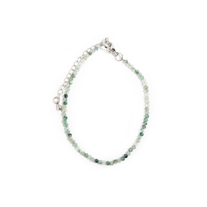 Moss Agate Bracelet - 2-3mm