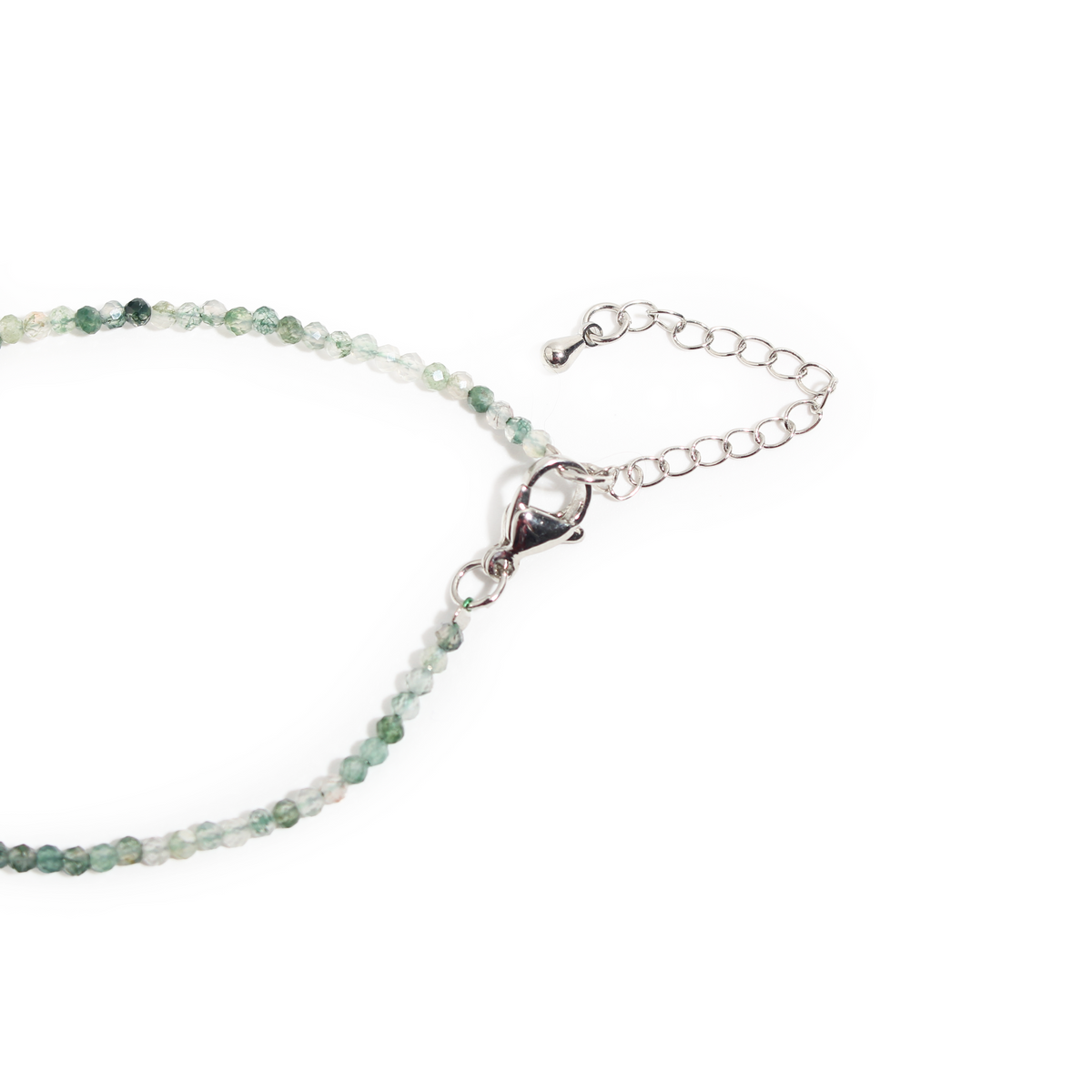 Moss Agate Bracelet - 2-3mm