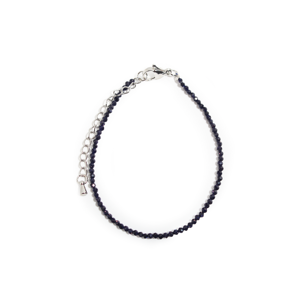 Blue Goldstone Bracelet - 2-3mm