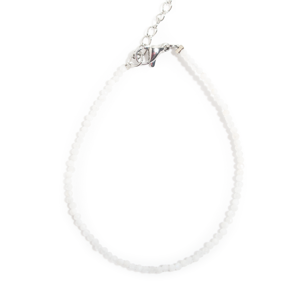 White Moonstone Bracelet - 2-3mm